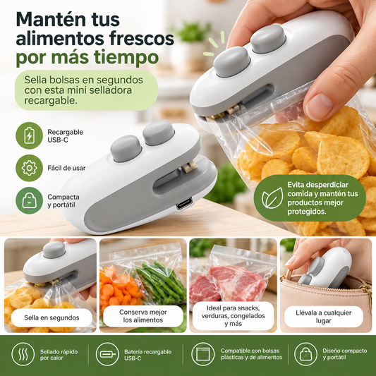 Selladora de Bolsas Recargable